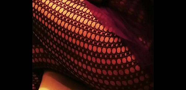  Mistress Persia showing tits and ass wearing fishnets